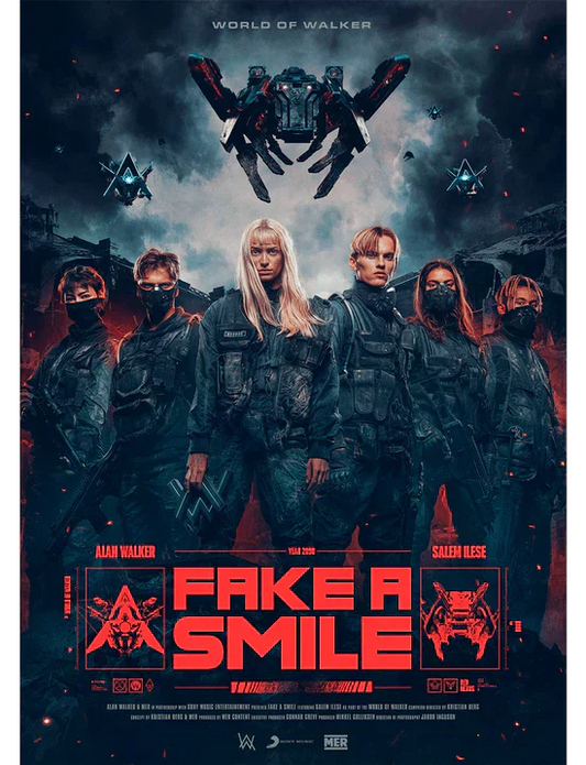 Fake A Smile Poster Alan Walker Official Merch