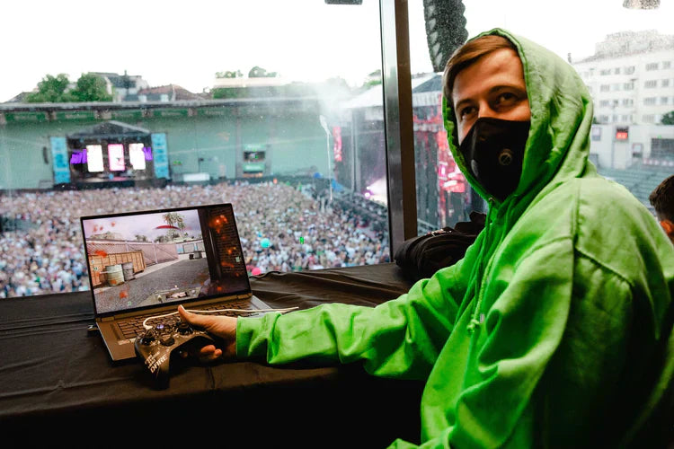 Walker Stage Hoodie Green Alan Walker Official Merch